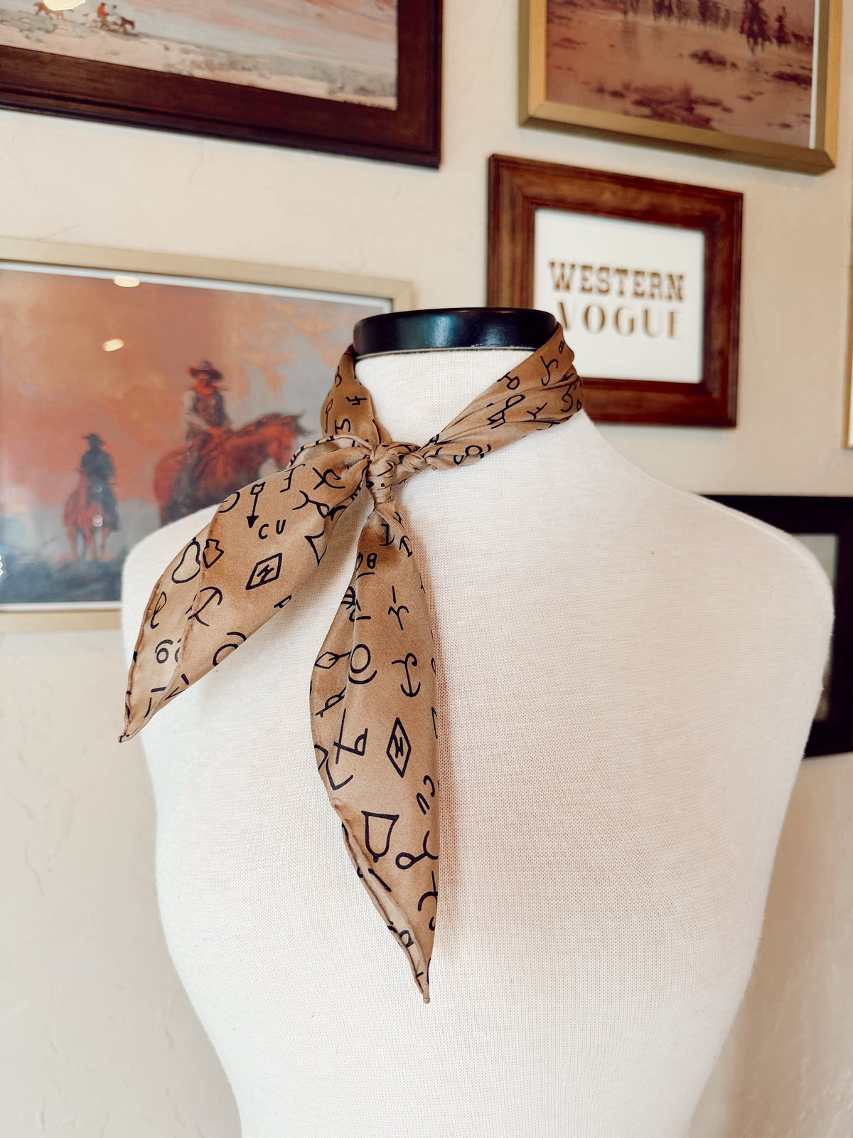 The Mini Brand Wild Rag in Tan