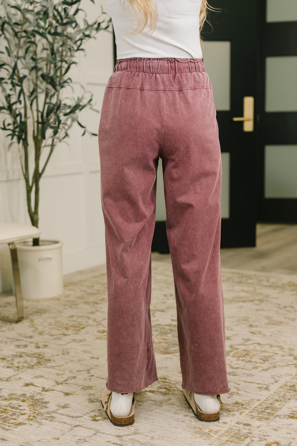 Darlin' So It Goes Mineral Wash High Waisted Sweats
