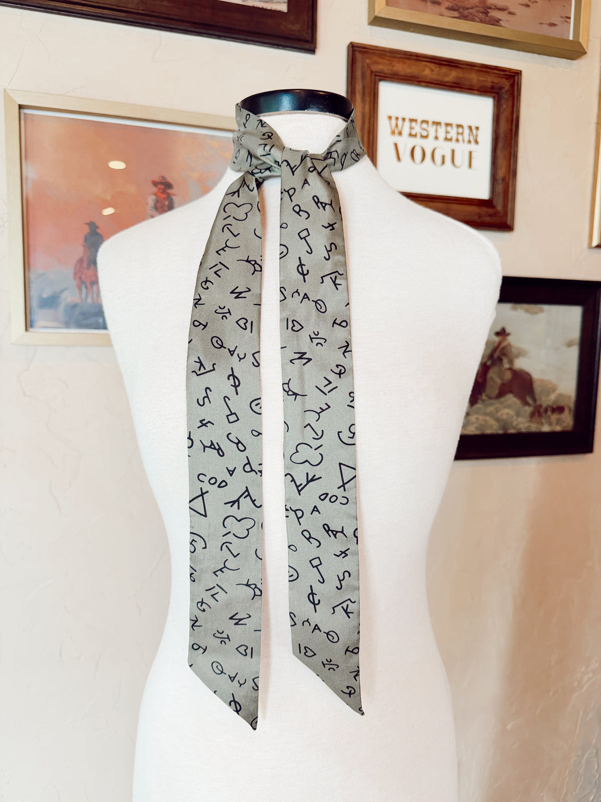 The Branded Twilly in Sage