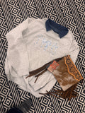 Saddle up blossoms sweatshirt