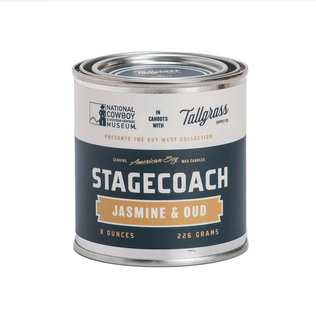 Stagecoach: Jasmine + Oud Soy Wax Candle