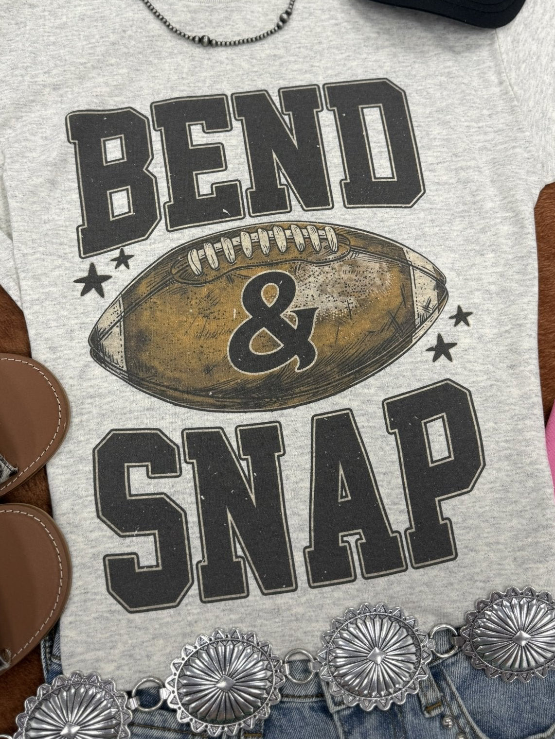 Bend & Snap Football Graphic Tee