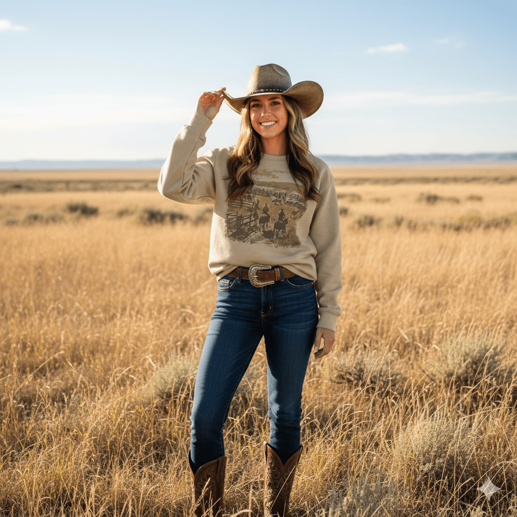 The Herd Keeper western Graphic Sweatshirt