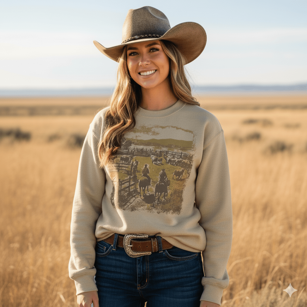 The Herd Keeper western Graphic Sweatshirt